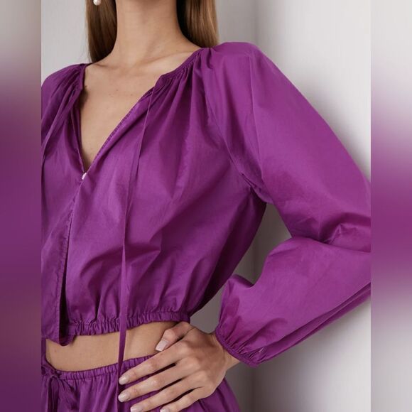 NWOT Rails Katia Lonf Sleeve Top in Berry - Picture 2 of 7